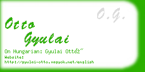 otto gyulai business card